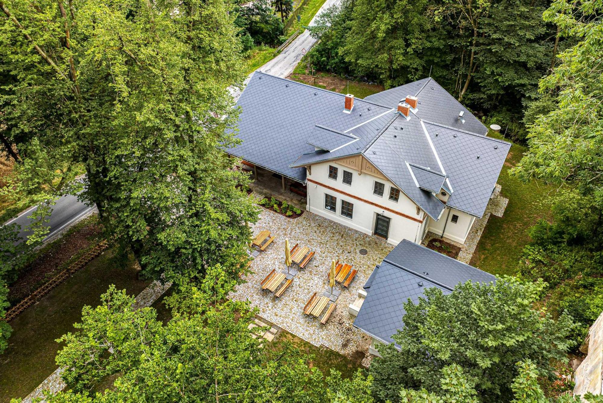 Vyletni Restaurace Rudolfov Otel Jindřichŭv Hradec Dış mekan fotoğraf